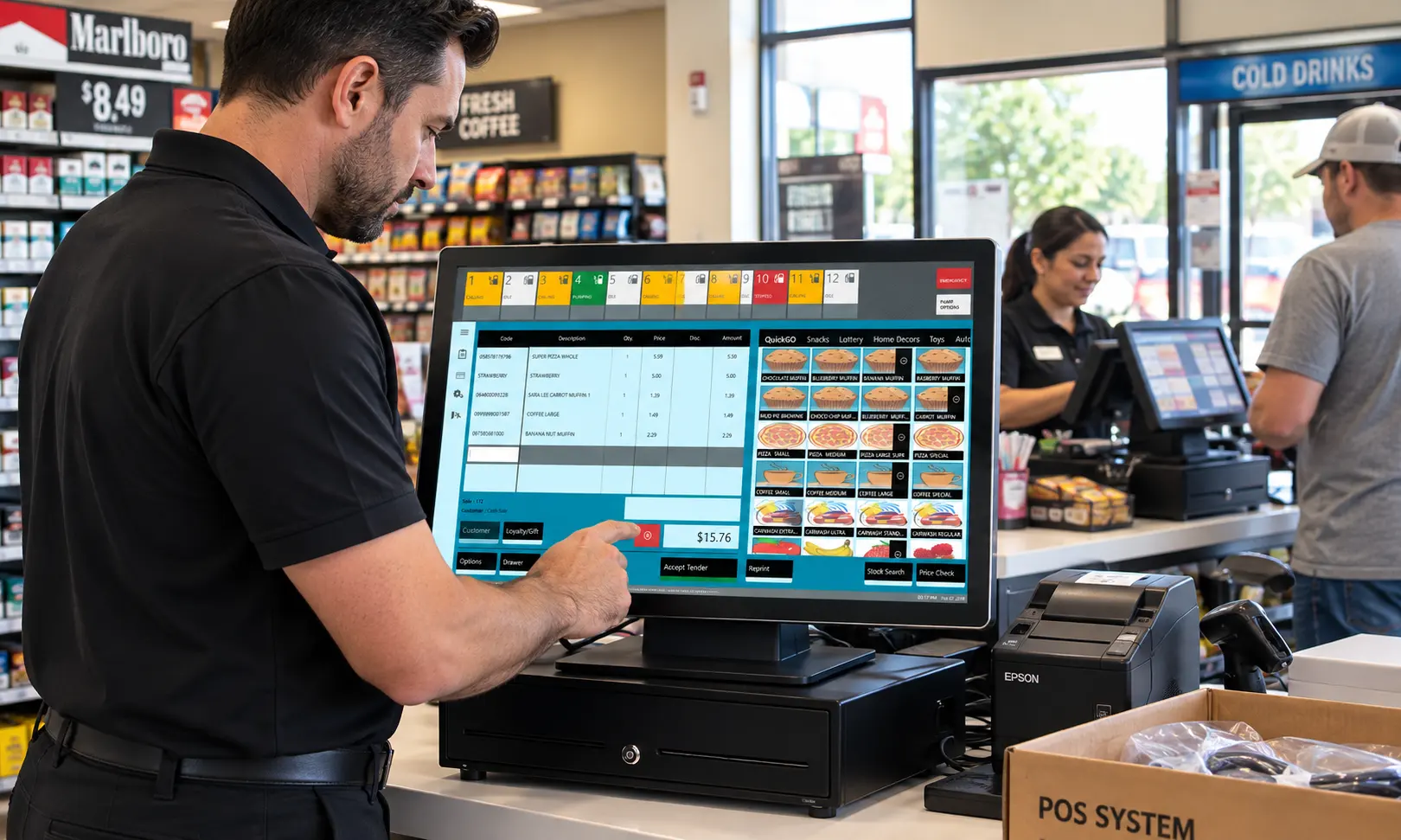 New and old POS systems running in parallel during store migration