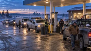 Canadian fuel station operating with a hybrid POS system that combines local processing with cloud-based POS system connectivity.